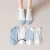 Import 2021 Fashion Jacquard Socks Summer Womens Blue Light Colour Embroidery Socks from China