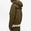 2021 Utilitarian Style Mens Sateen Cotton Jacket Custom Hooded Half Zip Pullover Windbreaker Anorak Jacket