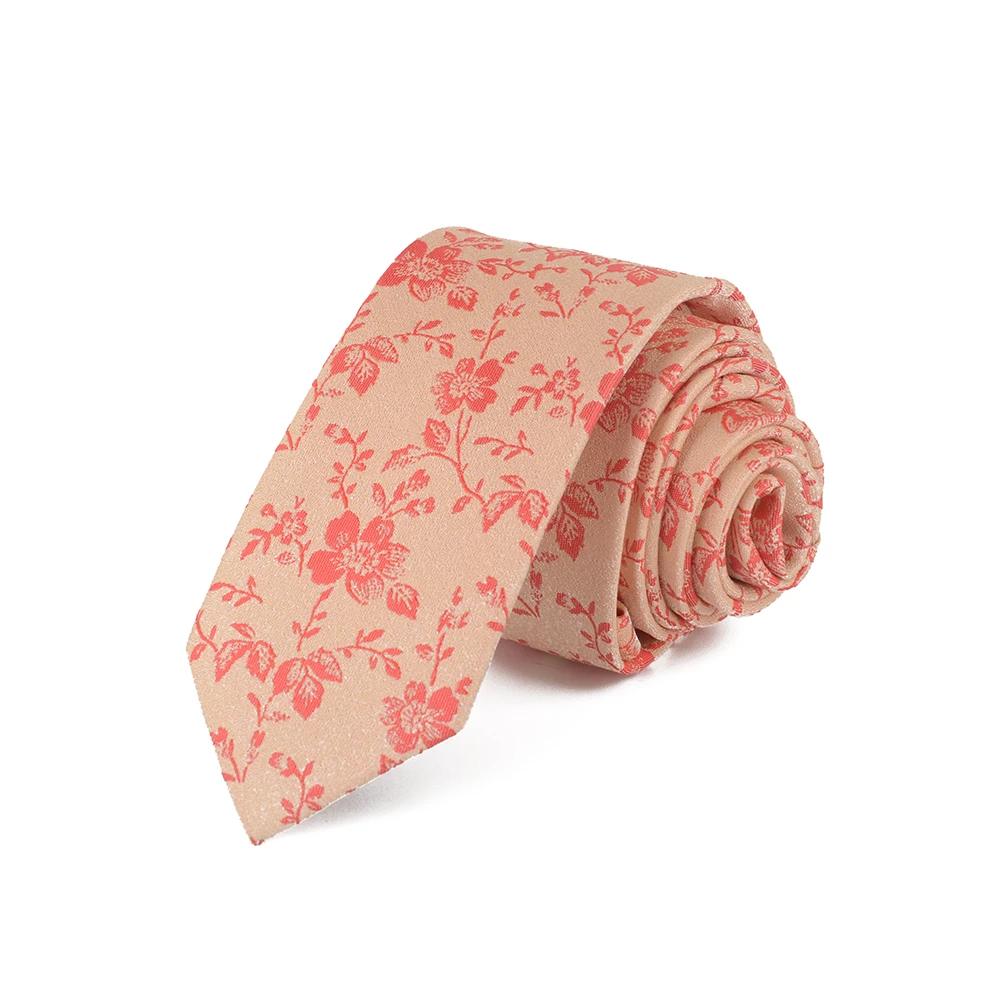 2021 Wholesale Ready Polyester Flowers Casual Wedding Neck Tie Mens Necktie
