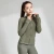 Import 2021 Women Athletic Sport Shirts Slim Fit Long Sleeved Fitness Coat Yoga Crop Tops With Thumb Holes Jacket Workout Sweatshirts from China
