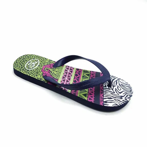 2024 Customize Womens Fashion print Lightweight Soft comfortable Slippers Beach PE  Flip Flops Women