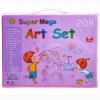 208 PCS Paint Set School Plastic Art Kit tools Supplies Kids Children Drawing Toy Stationery Color Pencil Art Sets For Artists
