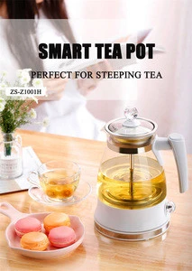 220V 1 Litre Tea Hot Water bpa-free Silicone Glass Kettle