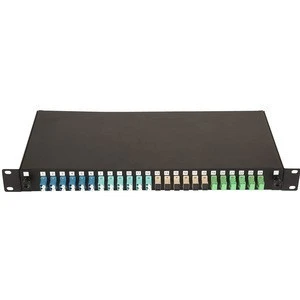 24 port 1U SC/FC/ST/LC Full Loaded Fiber Optic Patch Panel/Termination Box/ODF