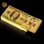 Import 24k banknote gold foil playing card with wooden box and gold certificate from China