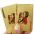 Import 24K Gold Playing Cards Poker Game Deck Gold Foil Poker Set Plastic Magic Card Waterproof Cards Magic from China