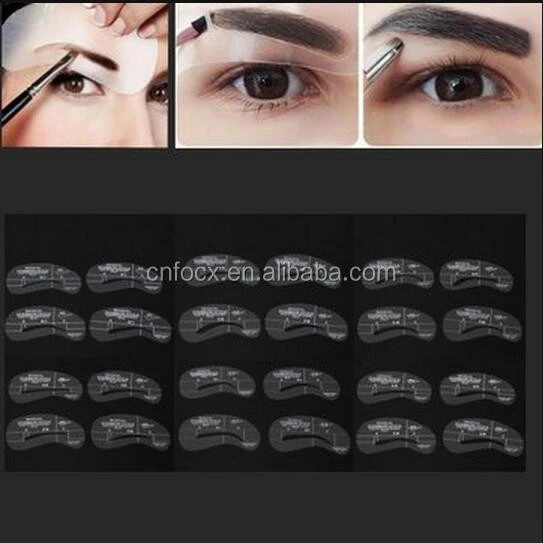 24Pcs Makeup DIY Eyebrow Stencils / drawing Eyebrow Stencils / Eyebrow Shaping Stencils Set