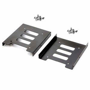 2.5" to 3.5" SSD HDD Tray Hard Disk Drive Bays Holder Metal Mounting Bracket adapter bracket ssd 2 drives