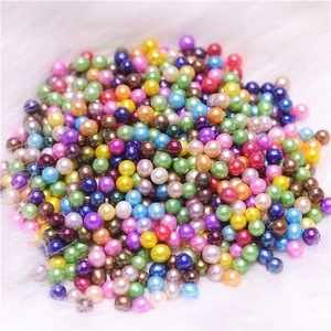 25colors 6-8mm AAA grade natural real dyed freshwater round shape beads  loose pearl no holes for cages lockets pearl party