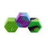 26ml wholesale honeycomb silicone wax containers weed accessories store dried herb stash shatter non stick jars