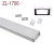 Import 2835 led strip light cri90 8mm 10mm high efficiency recessed aluminum  profile from China