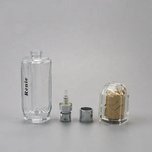 28ml small fancy glass spray perfume bottle