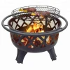 29&quot; Removable Wood Burning Outdoor BBQ Grill Heavy Fire Pit