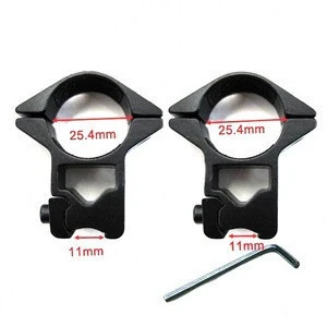 2pcs 25.4mm Ring 11mm Dovetail Rail 3/8&quot; Mount High Profile Rifle Scope Mounts Hunting Accessories