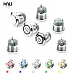 2pin 4pin 5pin 6 pin push button switch 8MM 10MM 12MM 19Mm 22MM 25MM  Metal Push Button Switch Led Waterproof  Push Button