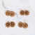 Import 2&quot; Circle or Teardrop Monogram Cork Dangle Fishhook Earrings from USA