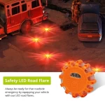 3 pack Red Traffic Warning Emergency Vehicle Flare emerg Safety Portable Flashing  Lights police LED Road Flares Light