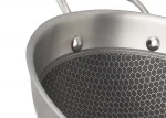 3-ply 32cm Honeycomb Stainless Steel Wok Non-stick Kitchenware with Handle