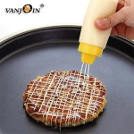 300ml 4 Hole Plastic PE Salad Dressing Squeeze Bottle Condiment Dispenser Salad Tools
