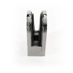 304 Stainless Steel Round Glass Clamp Set, 4Pcs Flat Bottom Glass Bracket for 8-12mm Glass