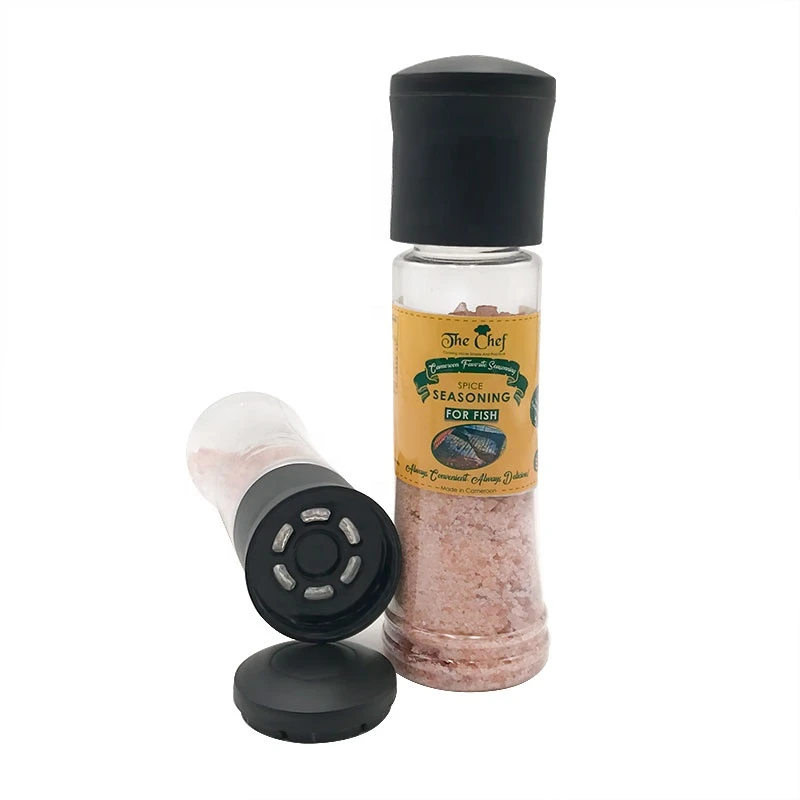 340ml disposable Salt and Pepper Mills/Plastic Spice Grinder/plastic bottle with salt  pepper mill