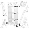3.56m Multi-purpose Aluminium ladder Holds up to 150 kg Includes 2 Iron Plates EN 131 Standard certified