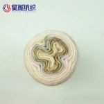 35%Cotton55%Acylic10%Wool blended yarn colorful fancy crochet acrylic cake yarn