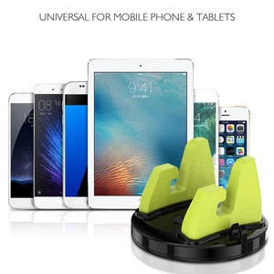 360 Degree Rotatable Auto Car Holder For iPhone 5 6 7 Plus Desktop Phone Stand Holder For Samsung S8 S7 S6