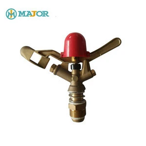 360 Rotary Agriculture Brass Impulse Sprinkler for Lawn Watering and Irrigation