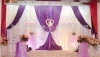 3*6m Wedding Party Stage Celebration Background Satin Curtain Drape Pillar Ceiling Backdrop Marriage decoration Veil WT016
