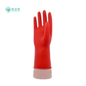 38cm Household Latex Gloves / Red Household Latex Gloves / Household Gloves Manufacturer