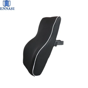 3D Air Mesh Fabric Lumbar Pillow Cover Car Seat Chair Adjustable Memory Foam Lumbar Back Support Cushion Pillow