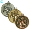 3D Gold Silver Copper Boxing Fighter Metal Medal