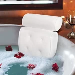 Spa Bath Pillow PU Bath With Non-Slip Suction Cups Bathroom Accessory Set  Head Neck Back Relaxation Tools Spa Headrest