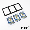 4 Card Magnetic Holder Storage Box UV Protection display case-Black Border