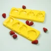 4-Cavity Ice Pop Maker Animal Fruit Shapes Custom silicone kitchen Gadgets Frozen Ice Cream Popsicle Molds
