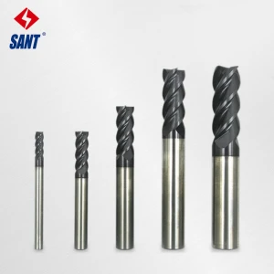 4-Flute Flattened Solid Carbide End Mills with Straight Shank customized end mill tool