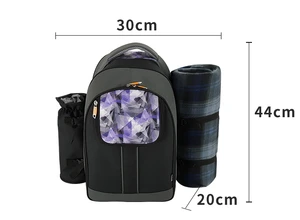 4 person insulated picnic bag with handle for daily use