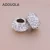 Import 4 Rows Crystal Rhinestone Beads Spacer Beads  DIY Bead Fit For Charms Bracelet jewelry making from China