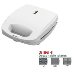 4-Slice 3 in 1 detachable plates breakfast maker sandwich maker