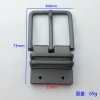 40mm Plating Silver Reversible pin Belt Buckle