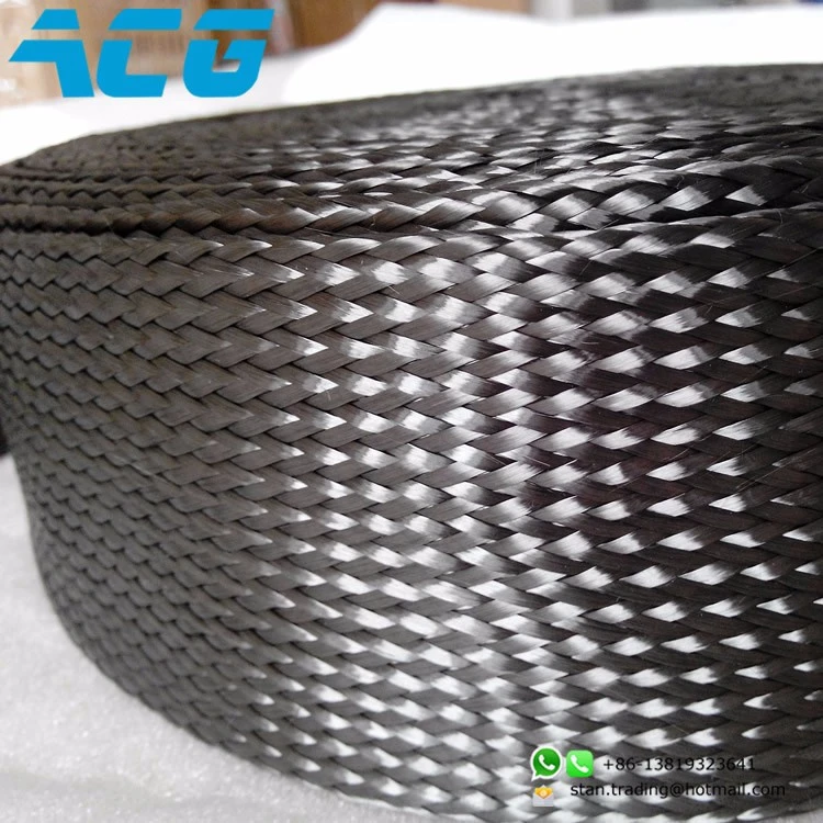 +/- 45 Biaxial Carbon Fiber Tube Sleeve Carbon Fiber Cable Sleeving
