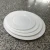 Import 4.5inch Plain white bone China plate tableware western cold dishes steak flat plate from China