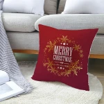 45x45 christmas theme throw pillow case blank digital floral cushion cover for printing