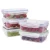 Import 5 piece 1000ML Microwave Safe Food Storage Meals Container Set For Fruit Vegetable Picnic Lunch Box from China