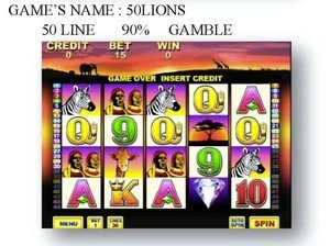 ( 50 Tiger 50 lions ) slot/casino/gambling/gaming multigame pcb board