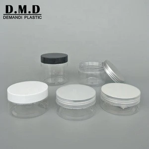 50gram 50ml 60ml 80ml 100ml 100g 120ml 200ml 150ml 250ml empty clear plastic PET jar with lid