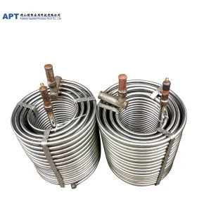 5HP Stainless steel cooling coil TUBE for chiller evaporator of INDUSTRIAL HEAT EXCHANGER PRICE