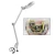 Import 5X desk dental laboratory facial magnifier glass lamp with clamp CY-YD02A from China