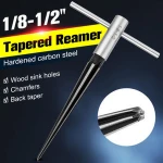 6 Fluted Guitar Bridge Pin Hole Reamer Tapered Tools for Woodworking Luthier Cutting